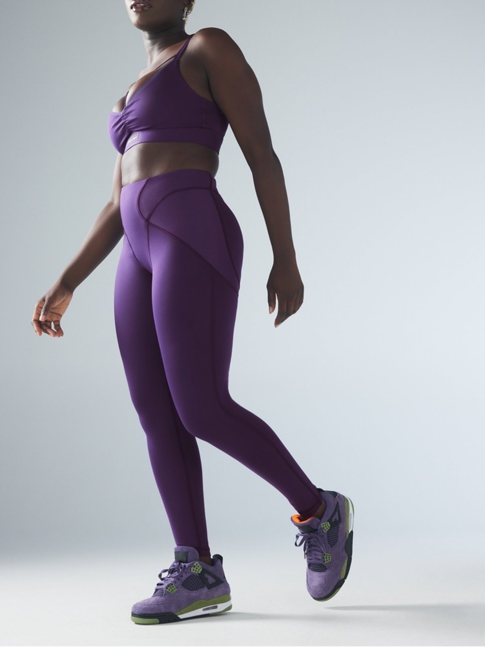 Savage X Fenty Curve Alert High-Waist Rib Leggings in Purple‎ 3X NWT - Picture 2 of 8